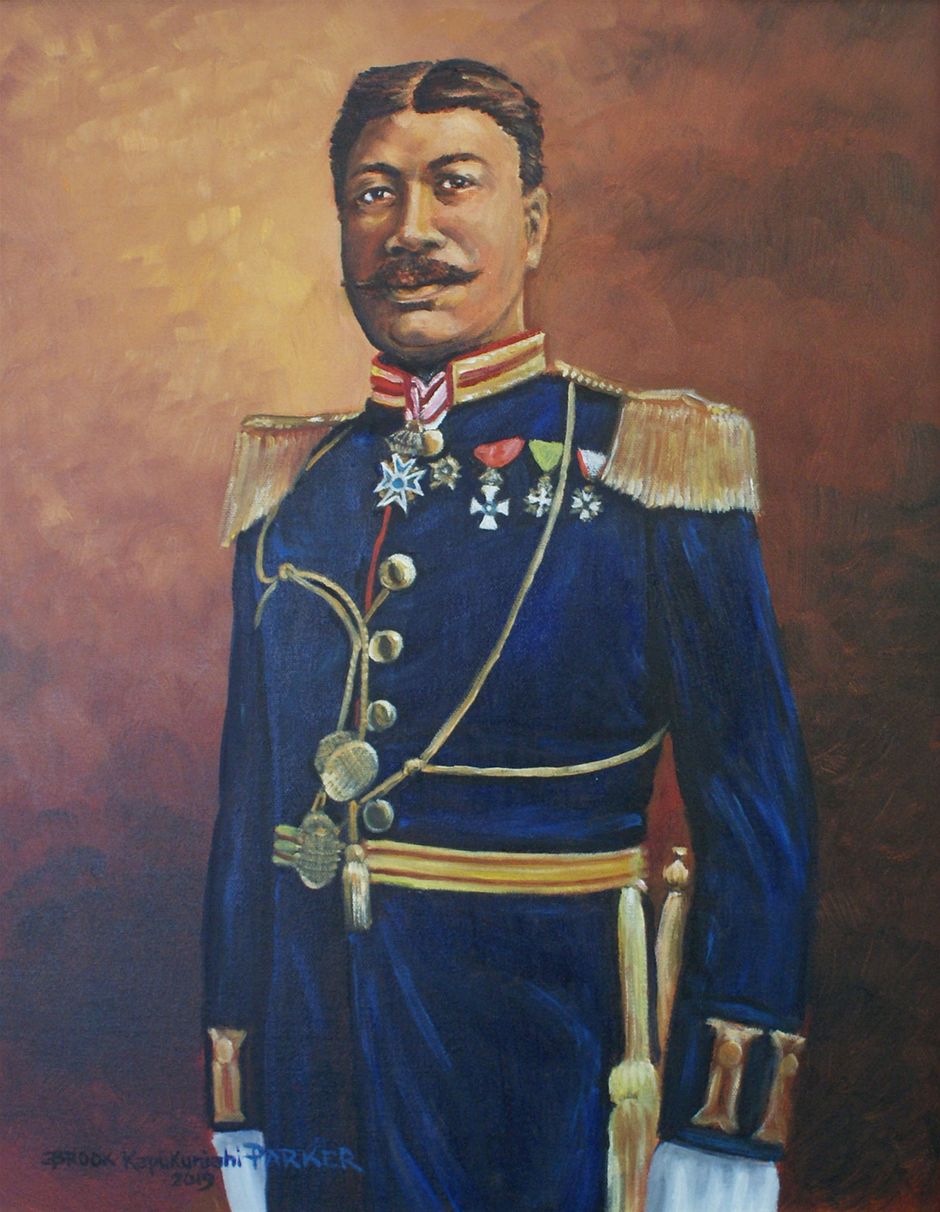 Prince Colonel Robert Hoapili Baker I (1847 - 1900), Portrait in oil by Art Historian and Painter, Brook Kapūkuniahi Parker, 2019